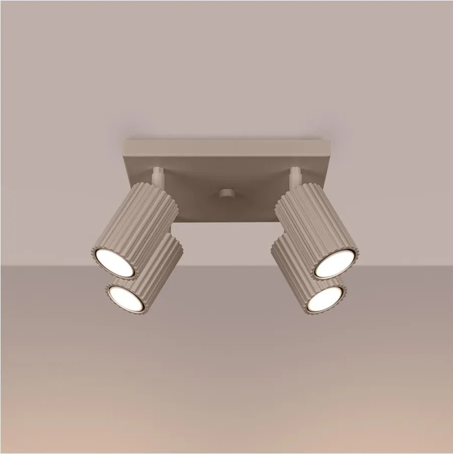 Brilagi - LED точково осветително тяло CRESTO 4xGU10/10W/230V таупе