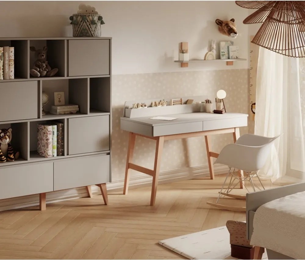 Детско бюро с бял плот 60x120 cm Swing - Pinio