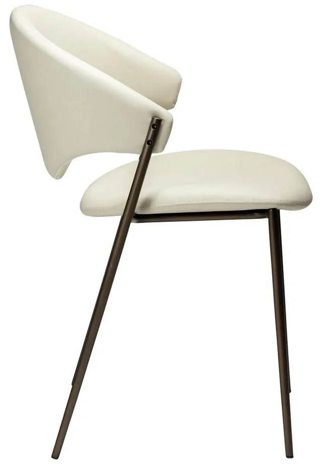 Трапезен стол от имитация на кожа в цвят слонова кост Zone – DAN-FORM Denmark