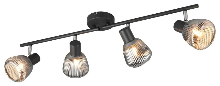 Черен прожектор ø 10 cm Tarifa – Trio