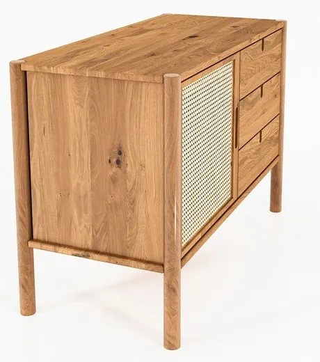 Нисък скрин от дъб 97x69 cm Pola - The Beds