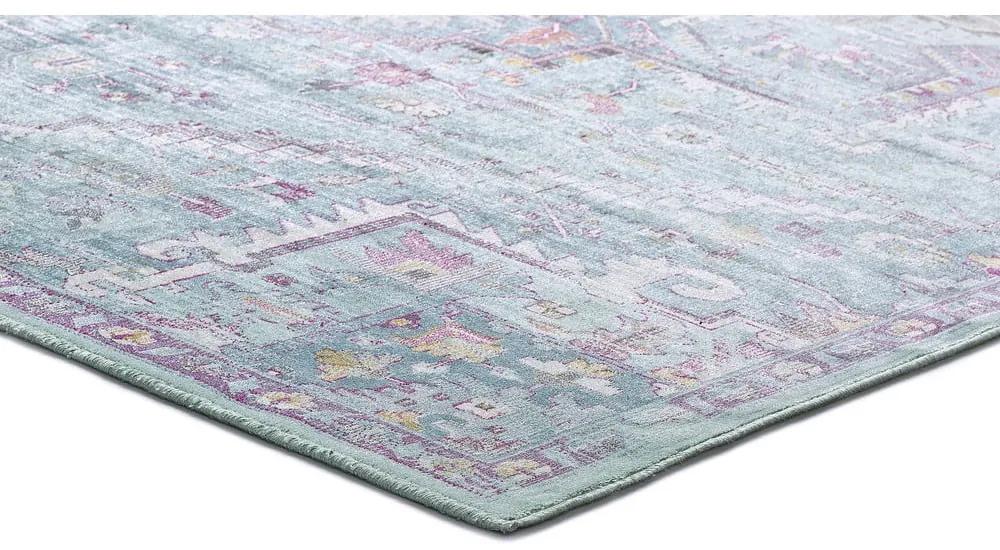 Тюркоазен килим от вискоза 200x140 cm Lara - Universal