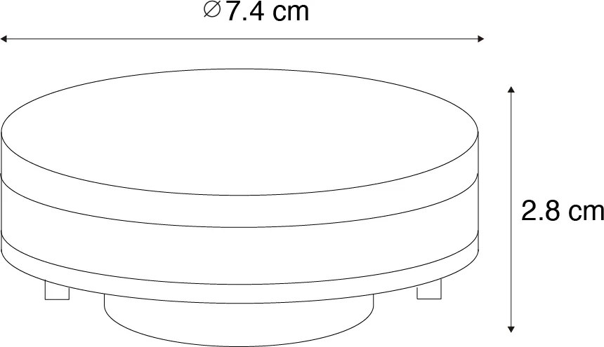 Комплект от 3 интелигентни GX53 димируеми LED крушки 9W 806LM 2700K-6500K вкл. Zigbee Smart Hub