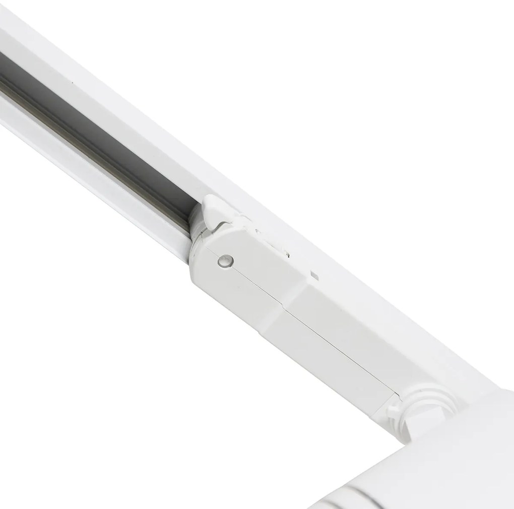 Модерна 3-фазова релсова система бяла с 4 прожектора 3000-4000K - Ruler 38