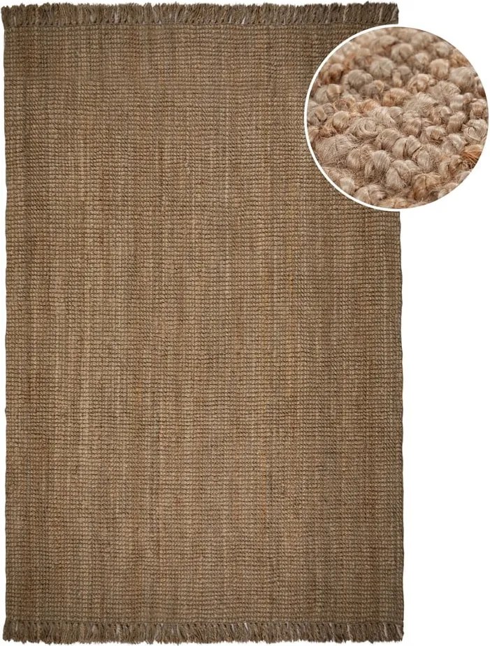 Ютен килим в естествен цвят 300x400 cm Jute Boucle – Flair Rugs