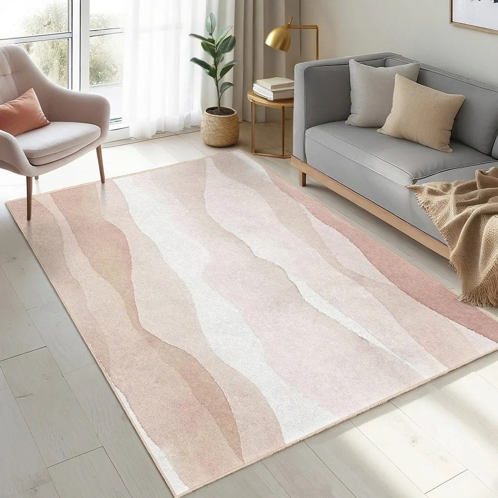 Кремав килим подходящ за пране 120x180 cm Komodo Beach – Mila Home
