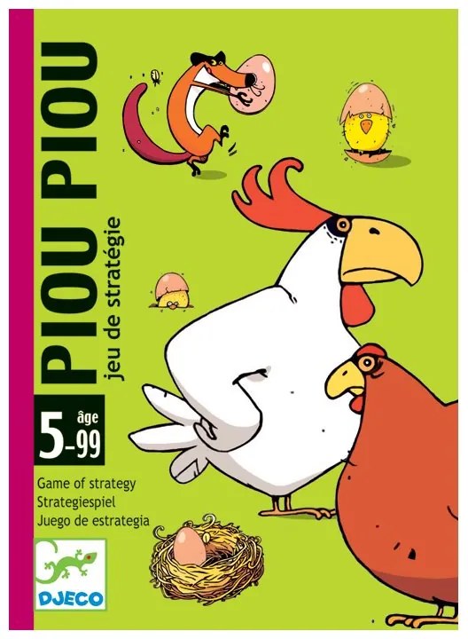 Djeco - Карти за игра Piou Piou DJ05119G
