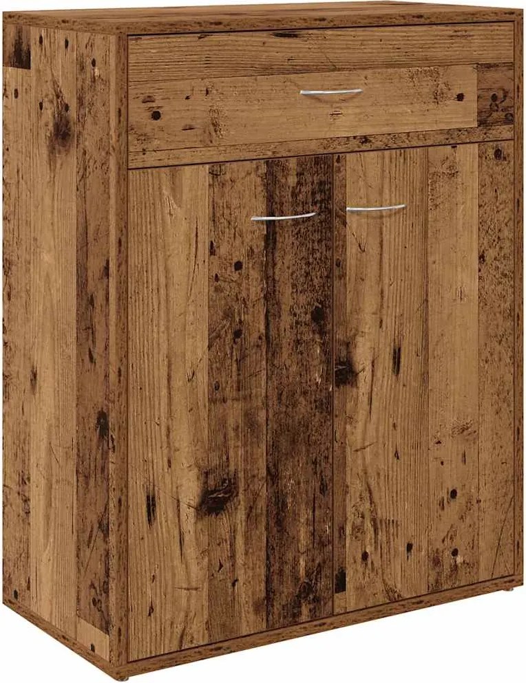 855896 vidaXL Шкаф Old Wood 60x30x75 cm Инженерна дървесина