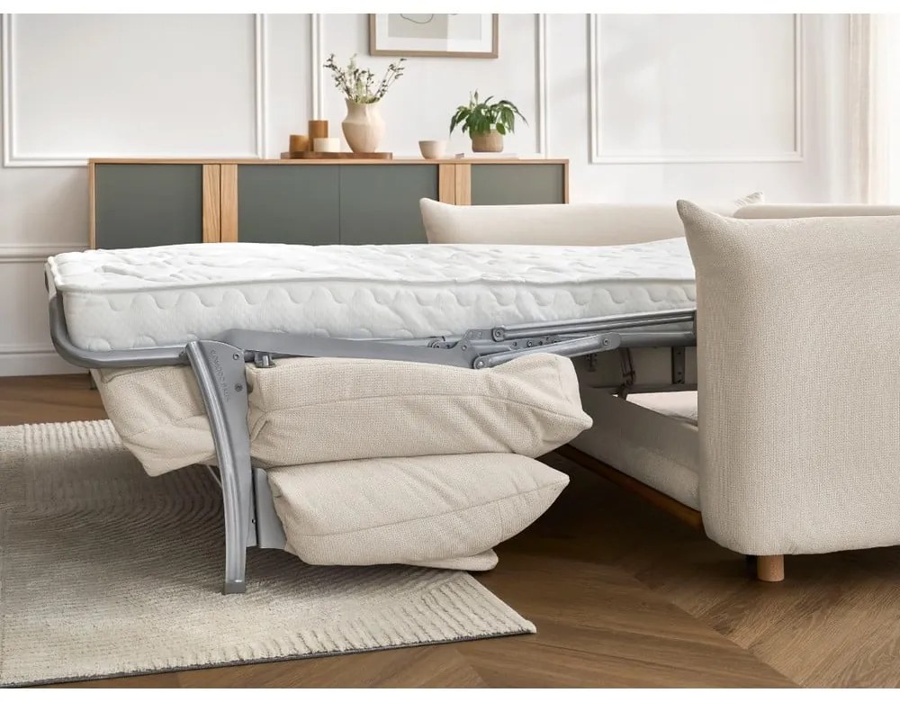 Кремав сгъваем диван 234 cm Ernest – Bobochic Paris