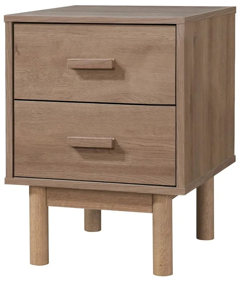 Нощно шкафче от декор от дъб в естествен цвят Melanie – Støraa