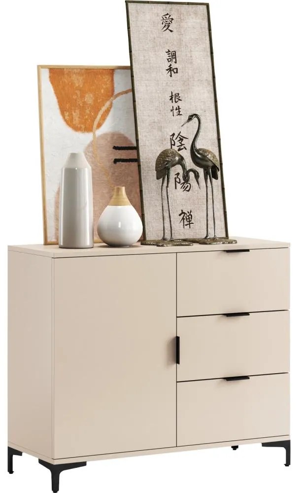 Комод с чекмеджета LORA, бежов