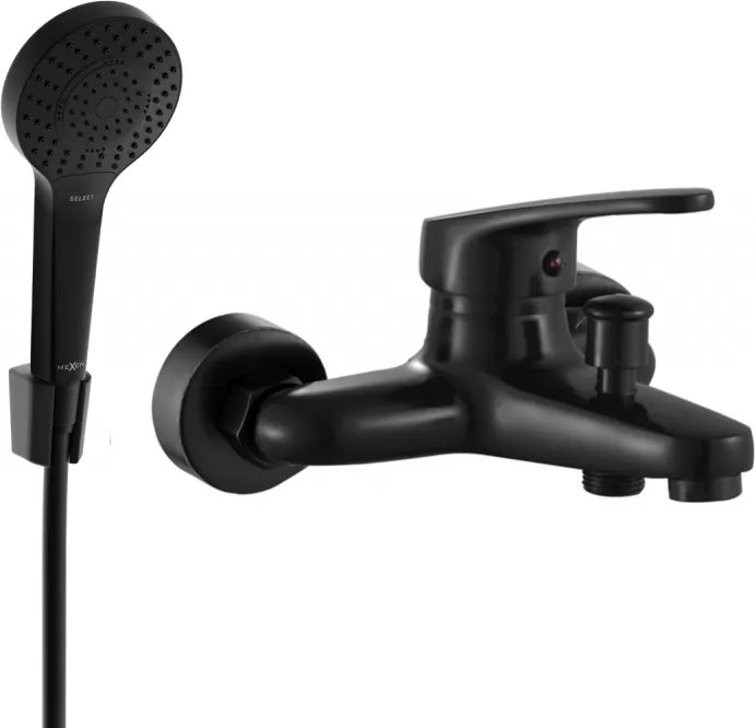 Mexen Erica R05 вана батерия с душ комплект, черен - 74643R05-70
