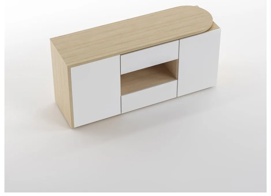 Работна маса с дъбов плот 48x159 cm Tango – TemaHome