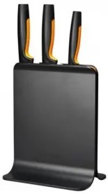 Fiskars - Комплект 3 бр. ножове Functional Form с PVC поставка