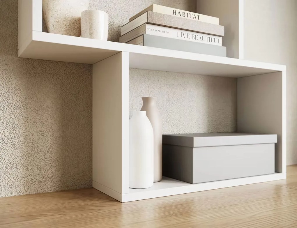 Книжна етажерка Idaho-Бяло