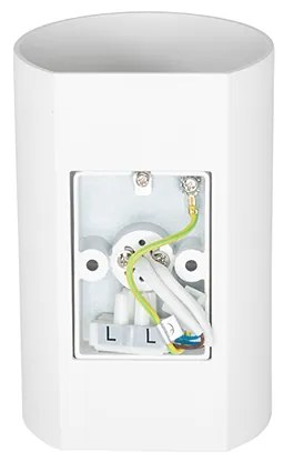 Дизайнерска стенна лампа Бяла Кръгла GU10 50mm - Sabbir