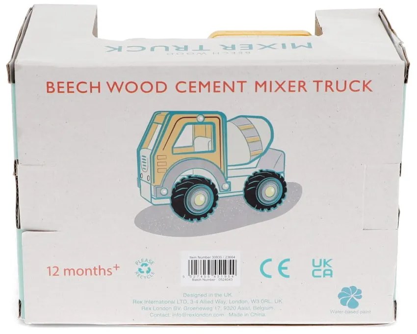 Дървена детска количка Cement Mixer – Rex London