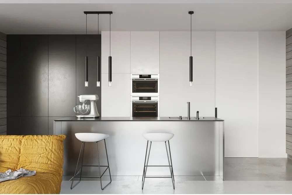 Черно метално висящо осветително тяло ø 8 cm Vittoria – Sollux