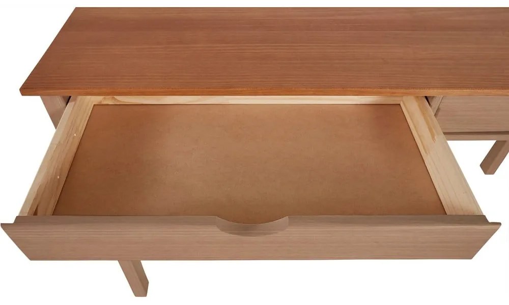 Работна маса от борова дървесина, дължина 140 cm Gava - Støraa