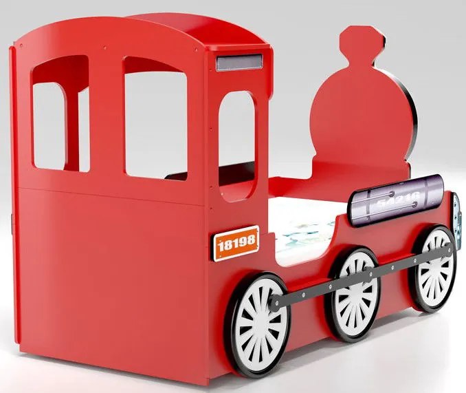 Детско легло Lokomotive-Kokkino