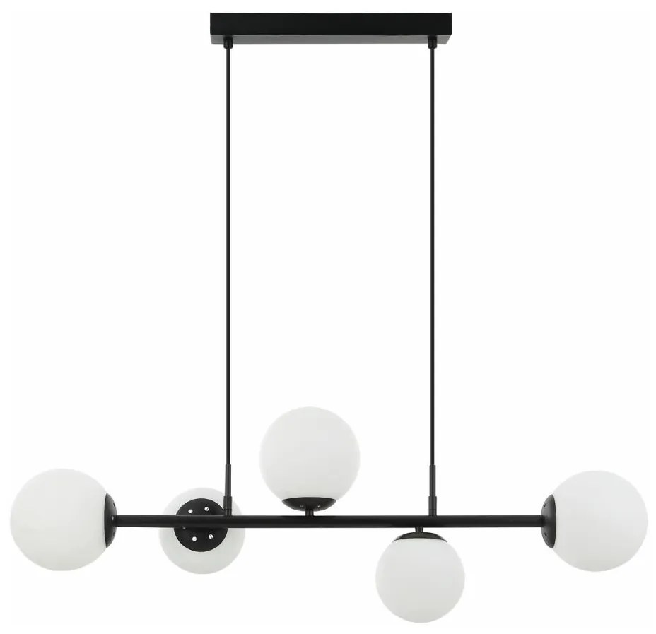 Полилей с кабелно окачване MADDIE 5xE14/5W/230V черен