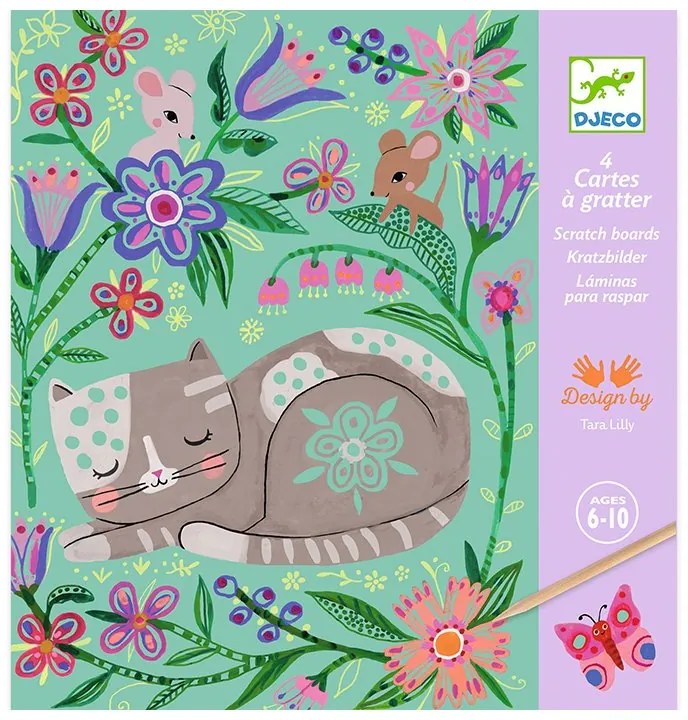 Djeco - Комплект скреч карти Приказки DJ09717