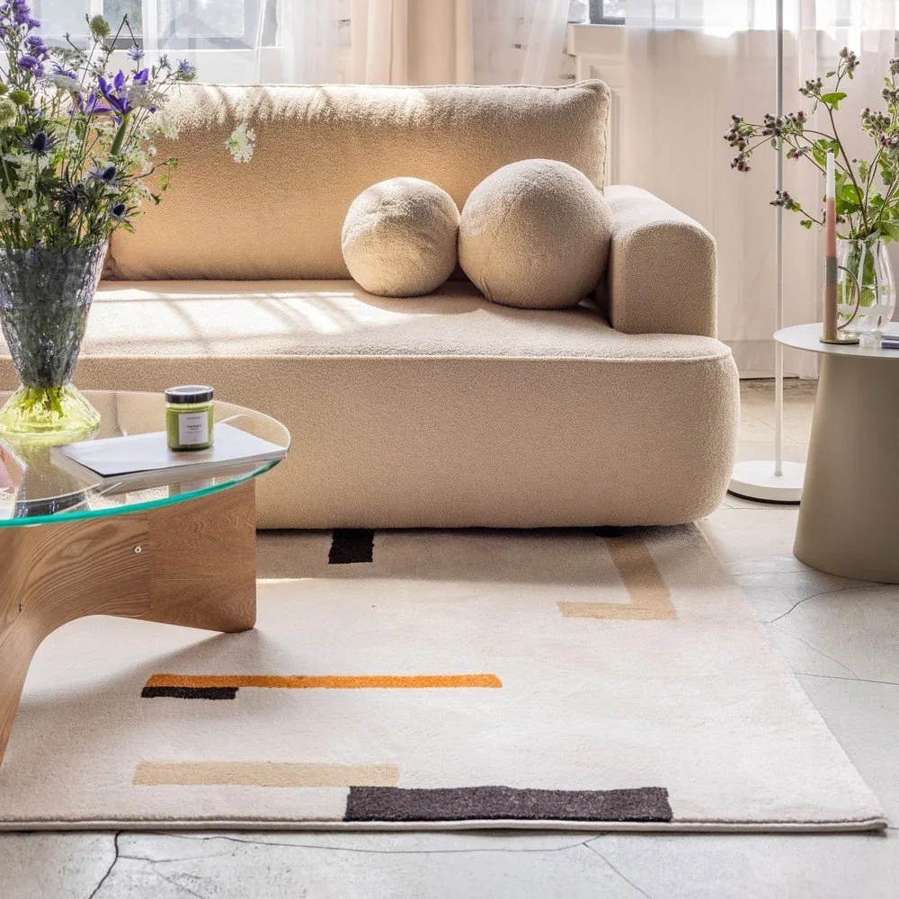 Оранжев/кремав килим 140x200 cm Linea – Universal