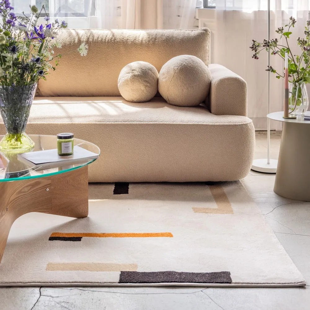 Оранжев/кремав килим 80x150 cm Linea – Universal