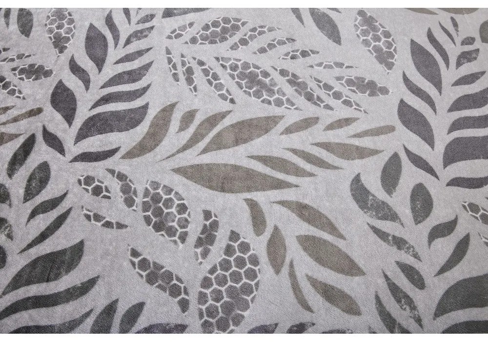 Сиво единично спално бельо от микроплюш 140x200 cm Judith – My House