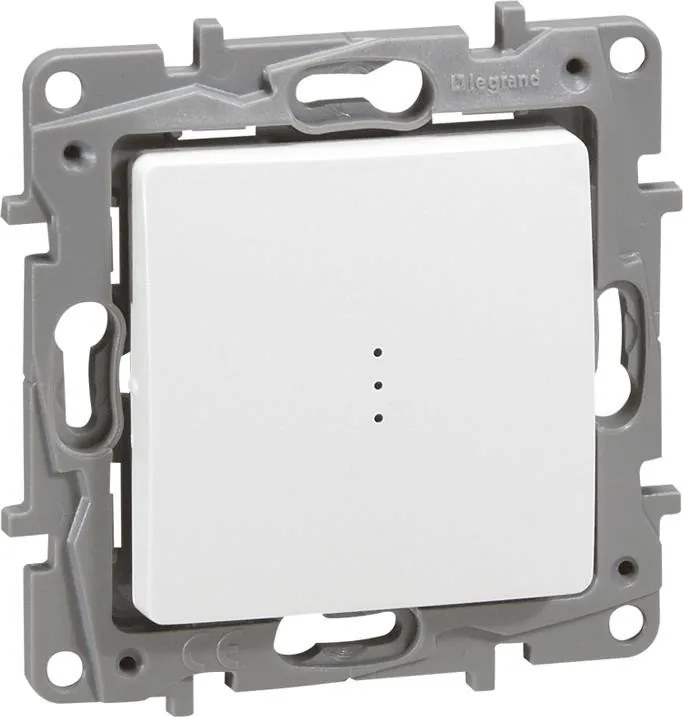 Legrand Девиаторен ключ с индикация и лампичка без крачета 16A 230W 3mA цвят бял Niloe  - 664716