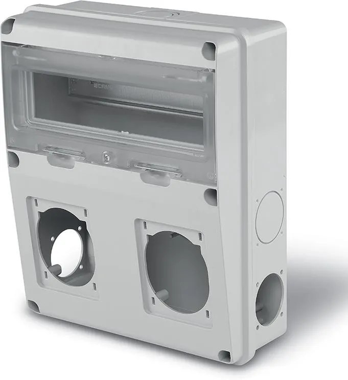 Scame Табло за индустриални контакти и DIN модули IP55, UV, серия Enerbox /11 DIN, 2х16-32A и 4хшуко/  - 633.2021