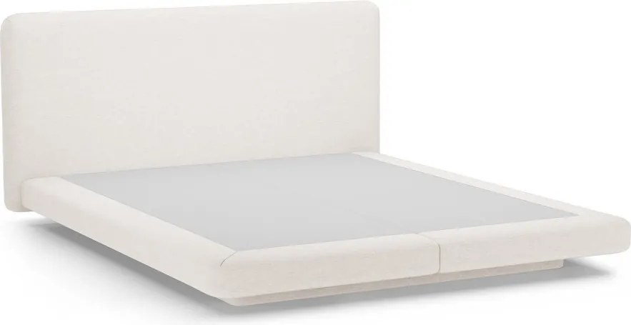 Бежово двойно легло 160x200 cm тапицирано Linea – Micadoni