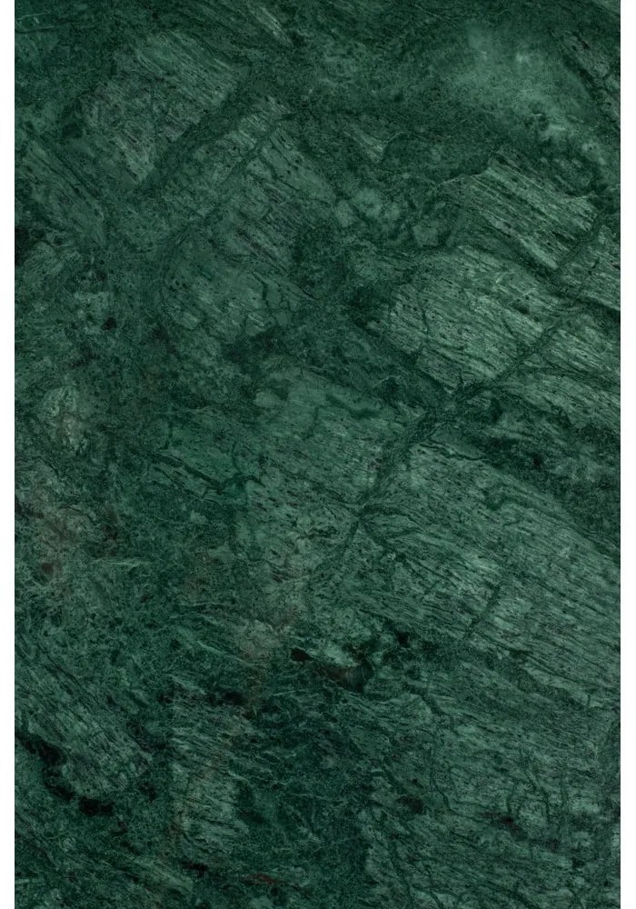 Кръгла масичка за кафе с мраморен плот в зелен и златист цвят ø 70 cm Timpa – White Label