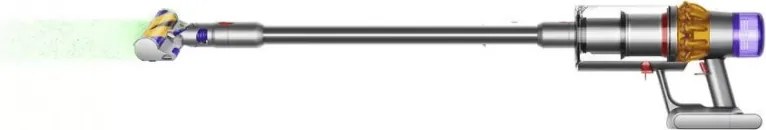 Вертикална прахосмукачка Dyson V15 Detect Аbsolute, 660W, 0.76 л, 60 мин автономия, Сензори, 3 режима, LCD, Сив