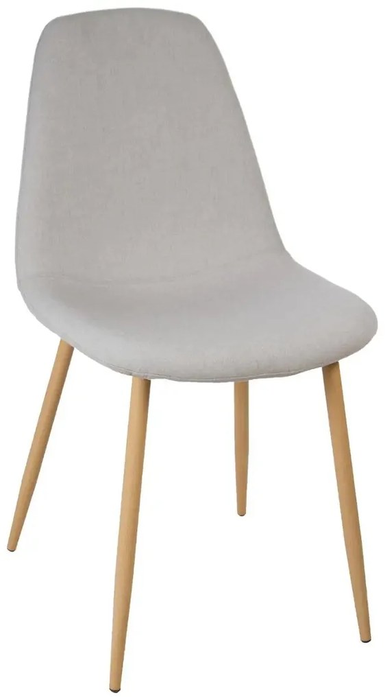 Трапезен стол atmosphera Roka, Полиестер - Сив