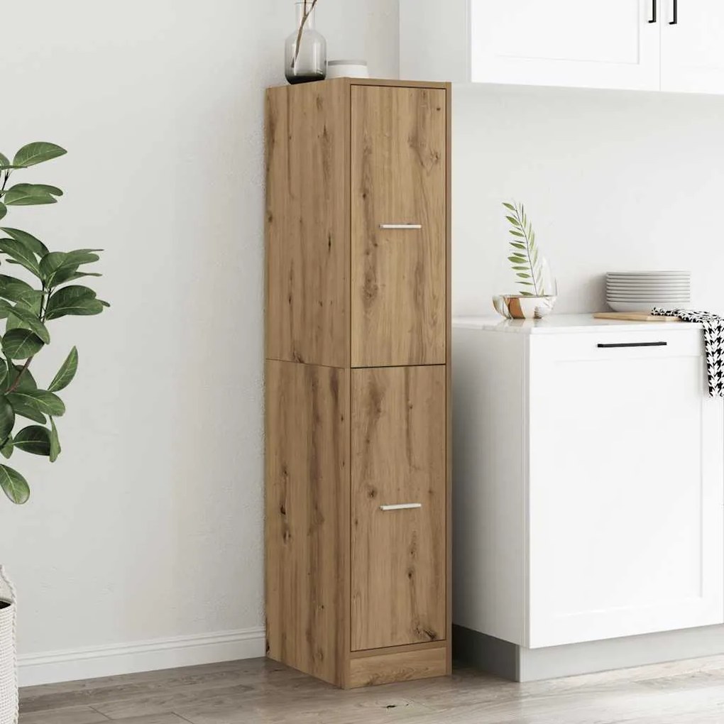 855177 vidaXL Шкаф органайзер, дъб артизан, 30x41x144,5 см, инженерно дърво