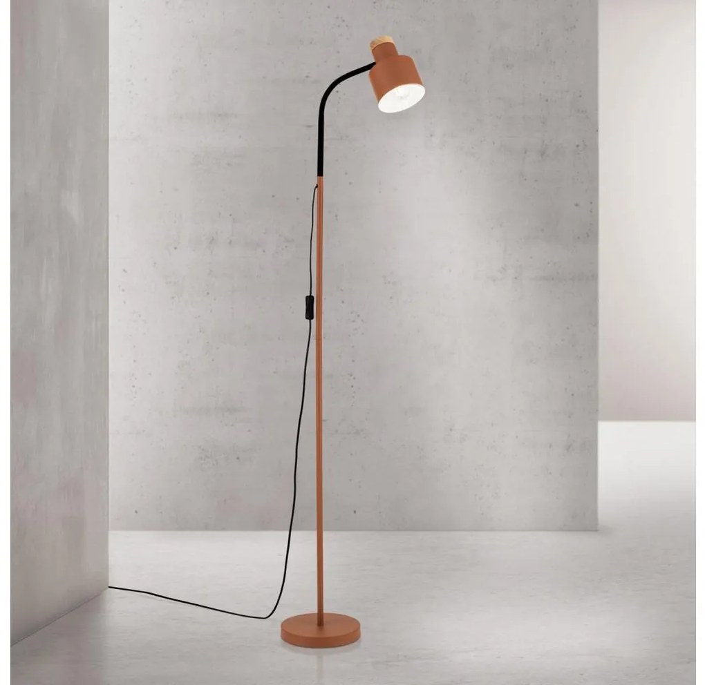 Orion - Подова лампа GILI 1xE27/40W/230V в цвят тухла