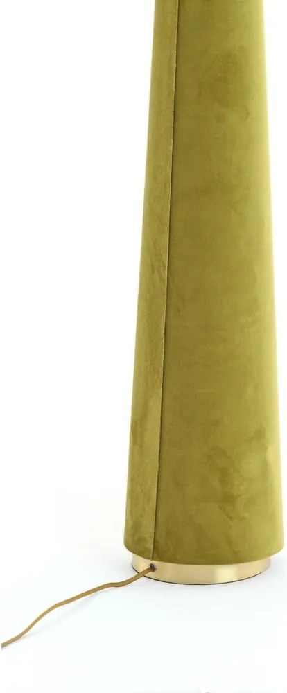 Зелена подова лампа с текстилен абажур (височина 168 cm) Devia – Light &amp; Living