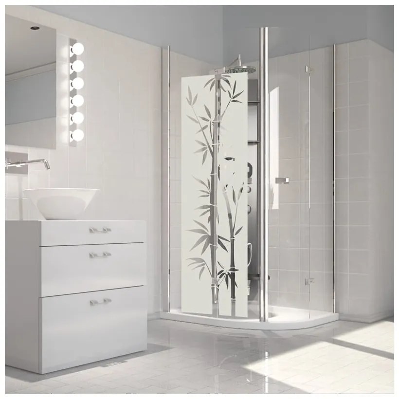 Водоустойчив стикер за душ Бамбук, 195 x 55 cm - Ambiance