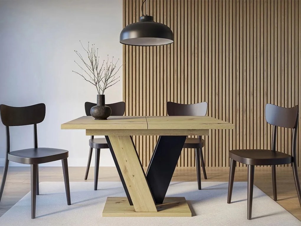 Маса Viney разтегателен -Artisan – Черен