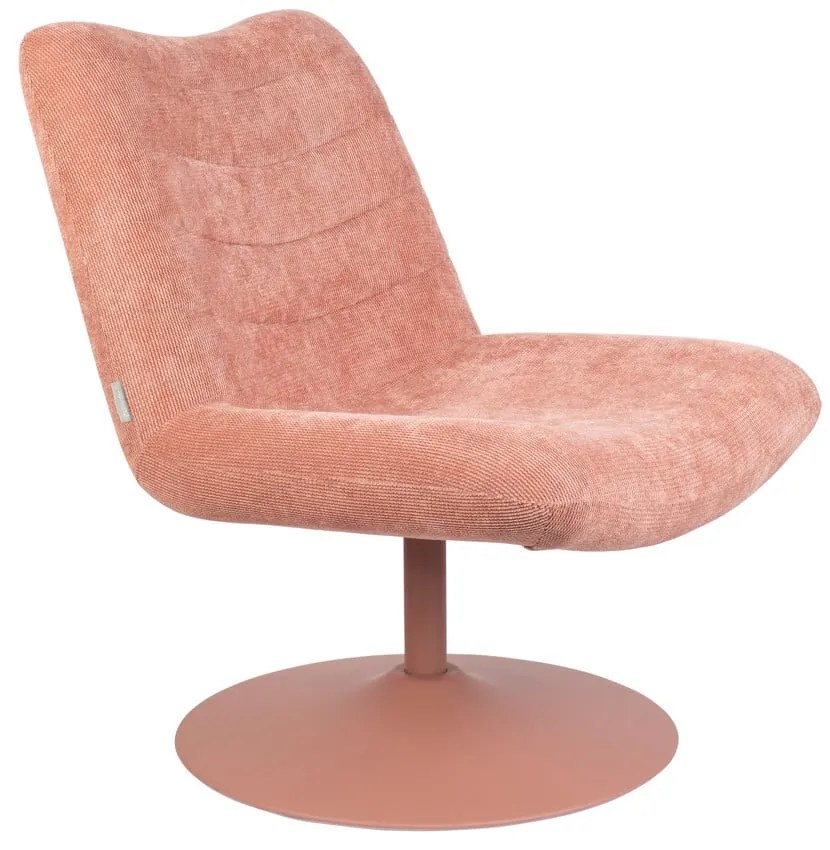 Кресло от розово кадифе Bubba - Zuiver