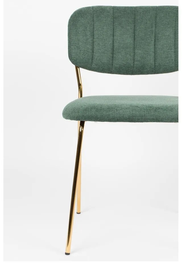 Тъмнозелени трапезни столове в комплект от 2 броя Jolien - White Label