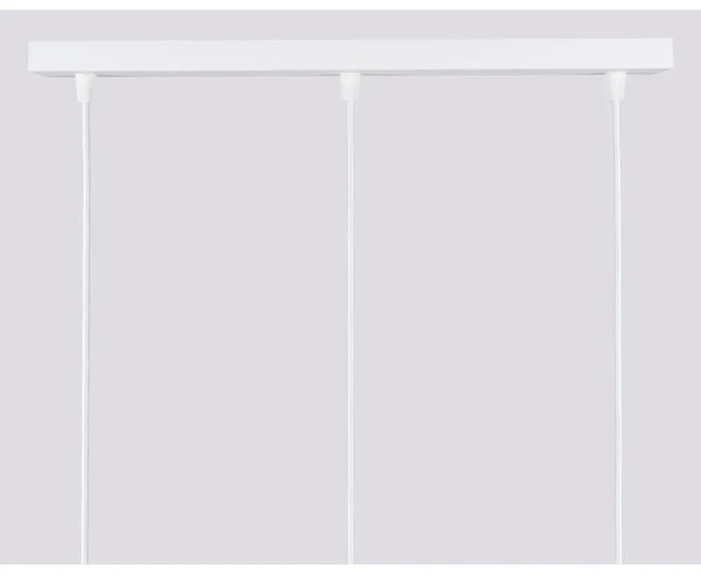 Бяло висящо осветително тяло Gleam – Sollux