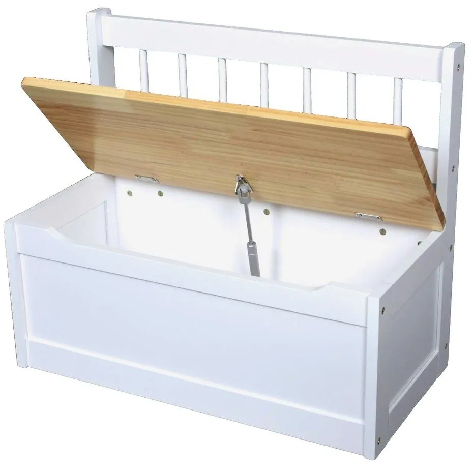 Бяла детска пейка – Deco Pleasure