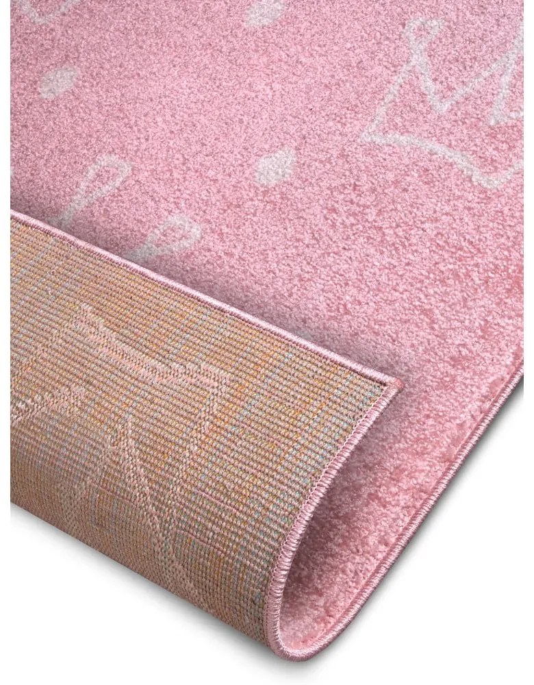 Розов детски килим 160x235 cm Crowns - Hanse Home