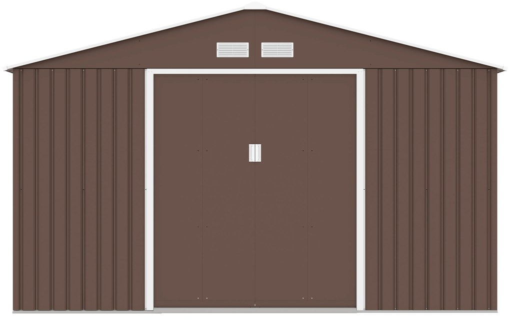 Градинска барака Aria XL цвят Кафява 340х383х210см