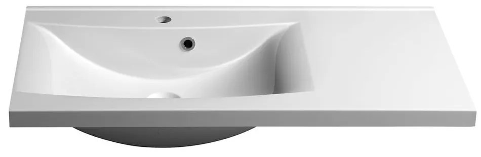 Бяла мивка от отлят мрамор 90x48 cm Luciola – Sapho