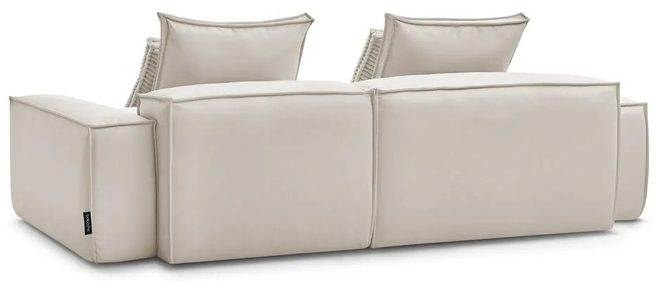 Бежов ъглов диван от изкуствена кожа (променлив) Boheme – Bobochic Paris