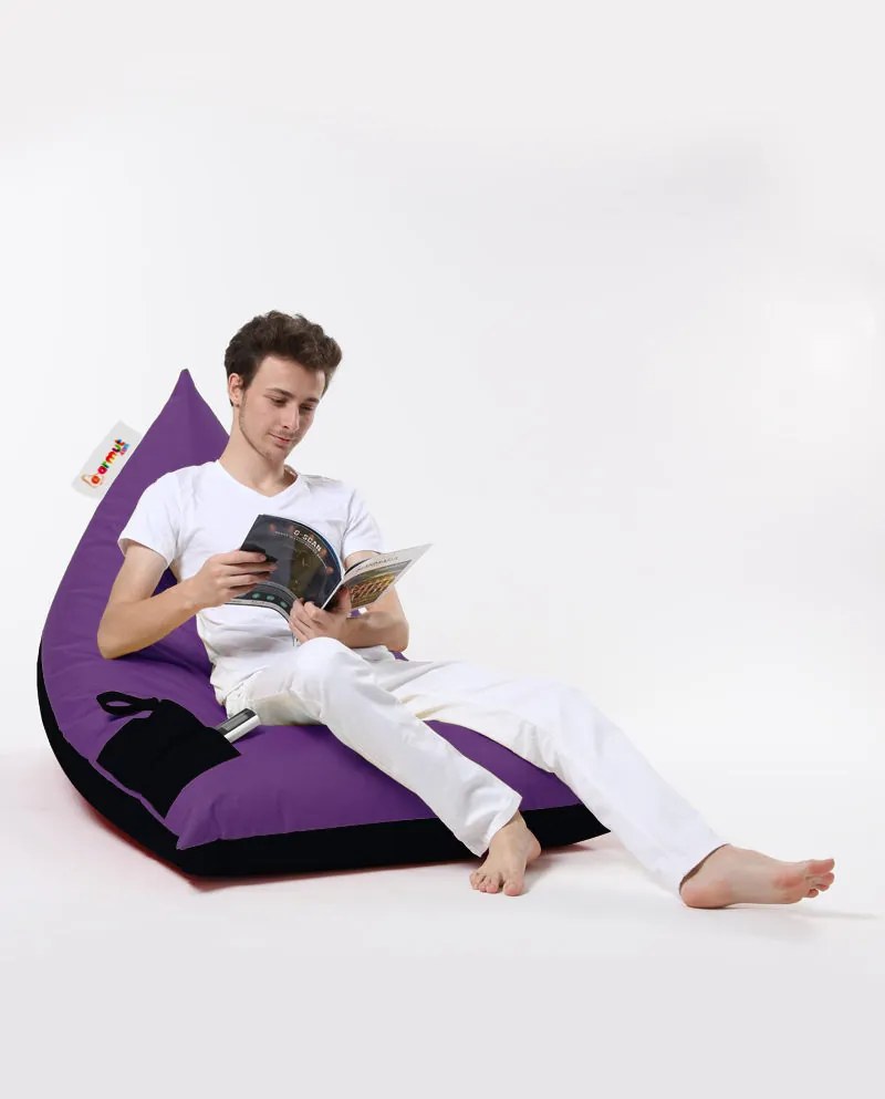 Градински пуф Pyramid Large Double Color Bed Pouf, цвят Лилав