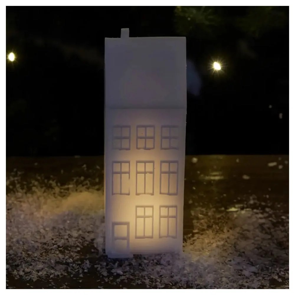 Бяла светлинна декорация на батерии Copenhagen Nyhavn Townhouse – Sirius